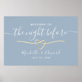 ダスティブルーリハーサルディナーウェルカムサイン ポスター (正面)