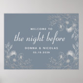 ダスティブルーリハーサルディナーウェルカムサイン ポスター (正面)