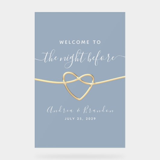 ダスティブルーリハーサルディナーウェルカム アクリルサイン (正面)