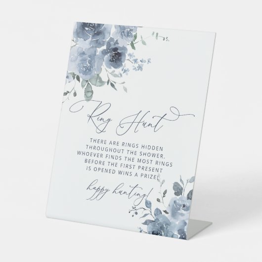 ダスティブルーリングや輪狩りブライダルシャワーゲーム 台座サイン (正面)