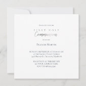 ダスティブルーリースファーストホーリーコミュニオン招待状 招待状 (裏面)