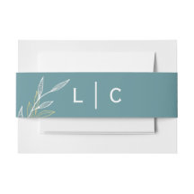 ダスティブルーリーフベリーバンド招待状