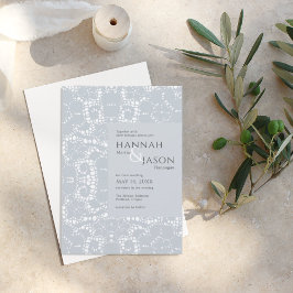 ダスティブルーレース結婚式招待状 招待状