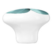 ダスティブルーロマンチックデイジーブロッサムヒッピー花 セラミックノブ (側面)