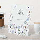 ダスティブルーワイルドフラワーアドバイスへ花嫁 台座サイン (インサイチュ)