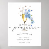 ダスティブルーワイルドフラワーブライダルシャワーへようこそ ポスター (正面)