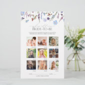 ダスティブルーワイルドフラワーブライダルシャワーゲーム (スタンド正面)