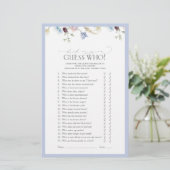 ダスティブルーワイルドフラワーブライダルシャワーゲーム (スタンド正面)