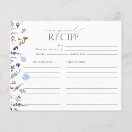 ダスティブルーワイルドフラワーブライダルシャワーレシピ