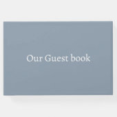 ダスティブルーワンデイリハ遠くにーサルディナー結婚ズ ゲストブック (裏面)