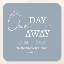 ダスティブルーワンデイリハ遠くにーサルディナー結婚ズ スクエアペーパーコースター