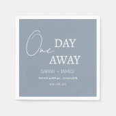 ダスティブルーワンデイリハ遠くにーサルディナー結婚ズ スタンダードカクテルナプキン (正面)