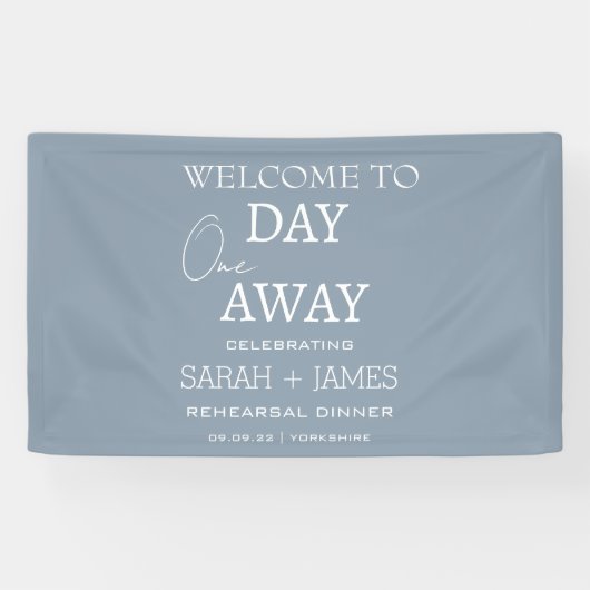 ダスティブルーワンデイリハ遠くにーサルディナー結婚ズ 横断幕 (横)