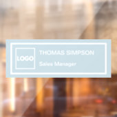 ダスティブルー企業のロゴ会社社員スタッフ ウィンドウサイン (シート2)