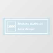 ダスティブルー企業のロゴ会社社員スタッフ ウィンドウサイン (シート)