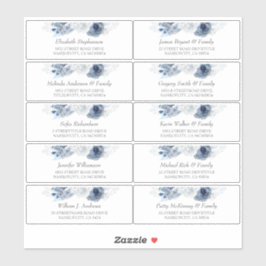 ダスティブルー個人名住所 シール