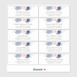 ダスティブルー個人名住所 シール