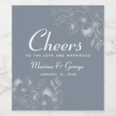 ダスティブルー応援結婚ズのワインラベル ワインラベル (シングルラベル)