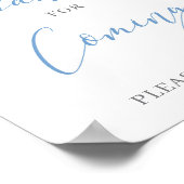 ダスティブルー感謝していフローラボホ来のサイン ポスター (角)