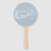 ダスティブルー我々のハート結婚/記念日 ハンドファン (裏面)