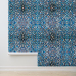 ダスティブルー抽象芸術アートピール&スティック 壁紙