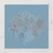 ダスティブルー春の結婚式メニューカード メニュー (裏面)