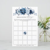 ダスティブルー石板ネイビーフローラブライダルシャワービンゴ (スタンド正面)