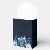 ダスティブルー石板ネイビーボタニカブライダルシャワー フェイバーボックス (オープン)