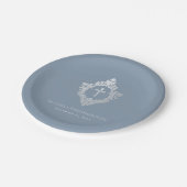 ダスティブルー確認少年シルバークレストヴィンテージ ペーパープレート (アングル)