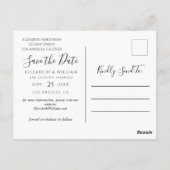 ダスティブルー素朴の冬の森を保存 ポストカード (裏面)