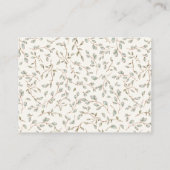 ダスティブルー素朴フローラコテージコアおむつラッフル エンクロージャーカード (裏面)