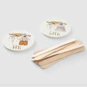 ダスティブルー素朴フローラコテージコアジェンダーリビール ハンドファン (組立なし)