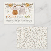 ダスティブルー素朴フローラコテージコアブックス エンクロージャーカード (正面/裏面)