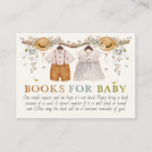 ダスティブルー素朴フローラコテージコアブックス エンクロージャーカード (正面)