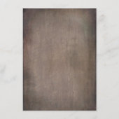 ダスティブルー素朴フローラ結婚ズインフォメーションゲスト エンクロージャーカード (裏面)