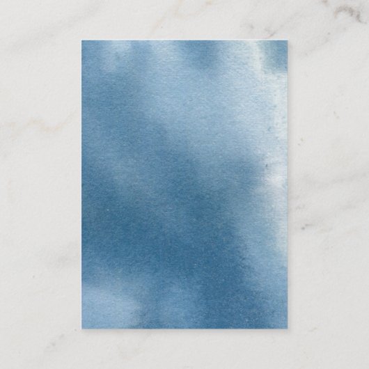 ダスティブルー素朴フローラ結婚ズ詳細披露宴 エンクロージャーカード (裏面)