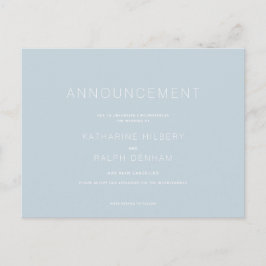 ダスティブルー結婚のキャンセル発表 ポストカード