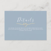ダスティブルー結婚の詳細エンクロージャカード エンクロージャーカード (正面)