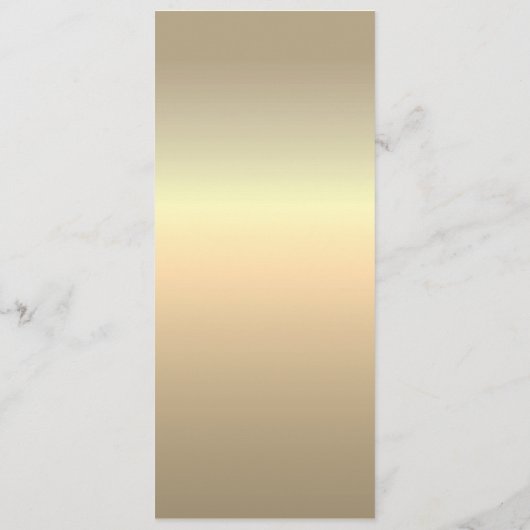 ダスティブルー結婚の金ゴールドロープハート付きメニュー メニュー (裏面)