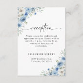 ダスティブルー結婚アイボリー式披露宴 エンクロージャーカード (正面)