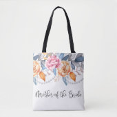 ダスティブルー結婚グレーフローラの母の花嫁 トートバッグ (正面)