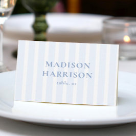 ダスティブルー結婚コースタルネーム座席表DIY 招待状