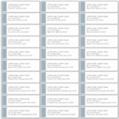 ダスティブルー結婚ズ30ゲスト住所 シール (正面)