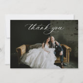 ダスティブルー結婚フローラの写真 サンキューカード (正面)