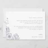 ダスティブルー結婚フローラの写真 サンキューカード (裏面)