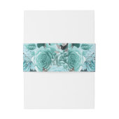 ダスティブルー結婚フローライニシャル 招待状ベリーバンド (裏面例)