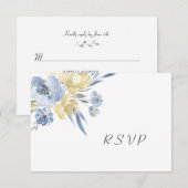 ダスティブルー結婚フローラビュッフェ 出欠カード (正面/裏面)