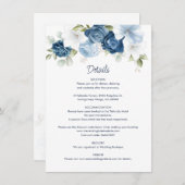 ダスティブルー結婚フローラ詳細 エンクロージャーカード (正面/裏面)