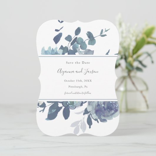 ダスティブルー結婚フローラ セーブザデート (スタンド正面)