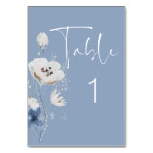 ダスティブルー結婚フローラ テーブルナンバー (正面)